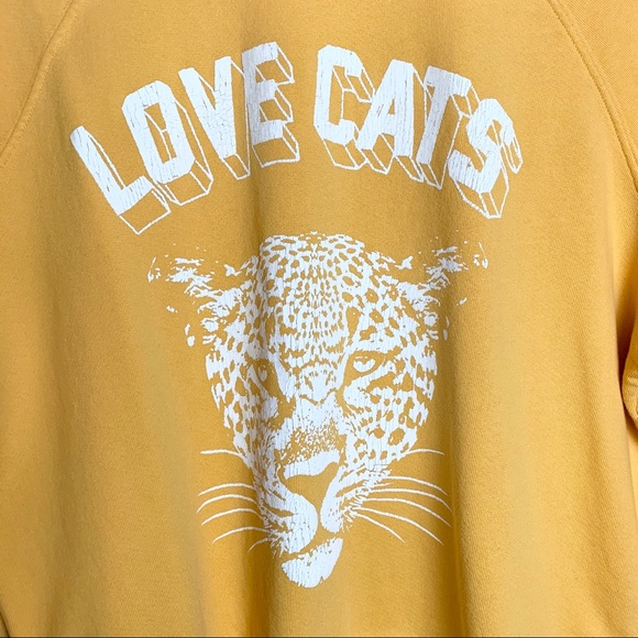 SOLD NWT DAYDREAMER | Love Cats Varsity Sweatshirt - Picture 5 of 6